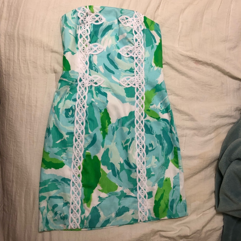 Lilly Pulitzer strapless dress